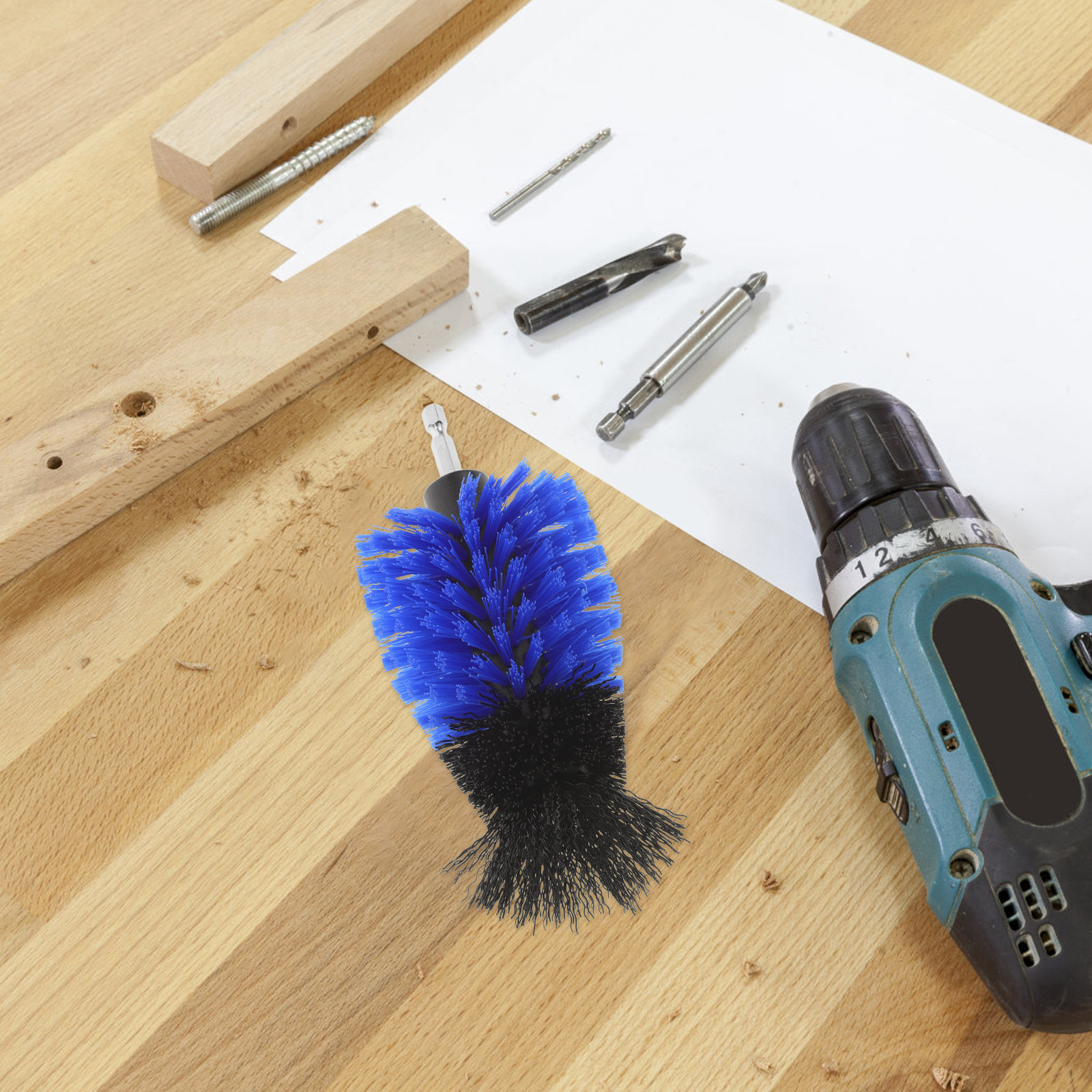 Power Tools Set - 2Pcs Multi Functional Drill Brush Set