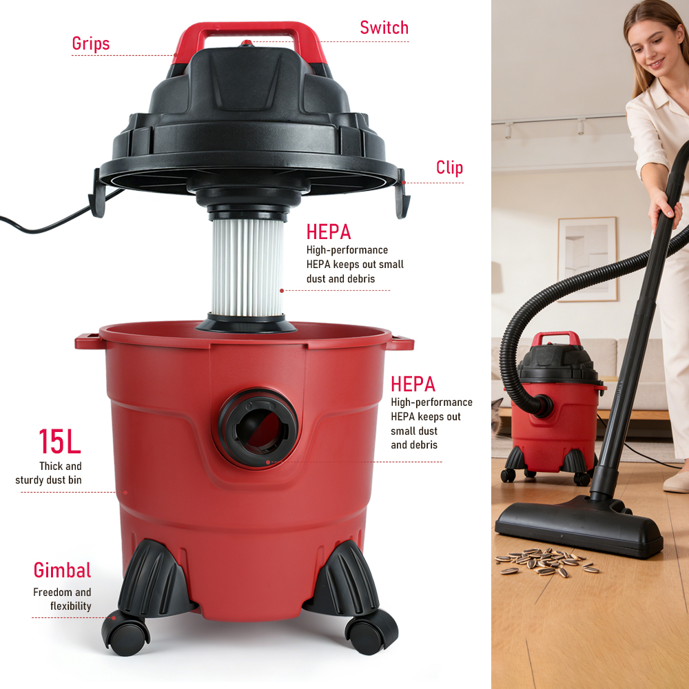 Tungfull 15L Wet and Dry Vacuu - Power Tools Vacuum recensione e prezzo