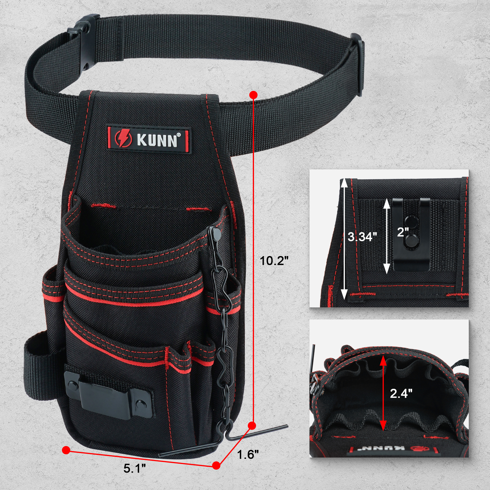 Electrician Tool Pouch with Be - Power Tools Band recensione e prezzo