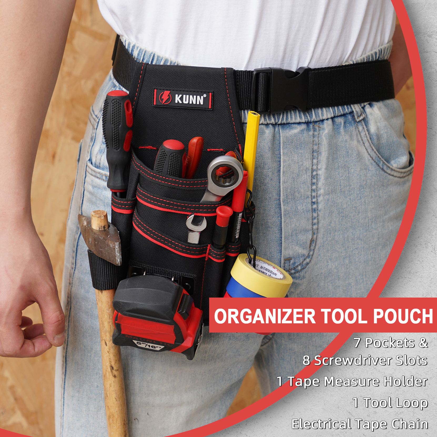 Electrician Tool Pouch with Be - Power Tools Band recensione e prezzo