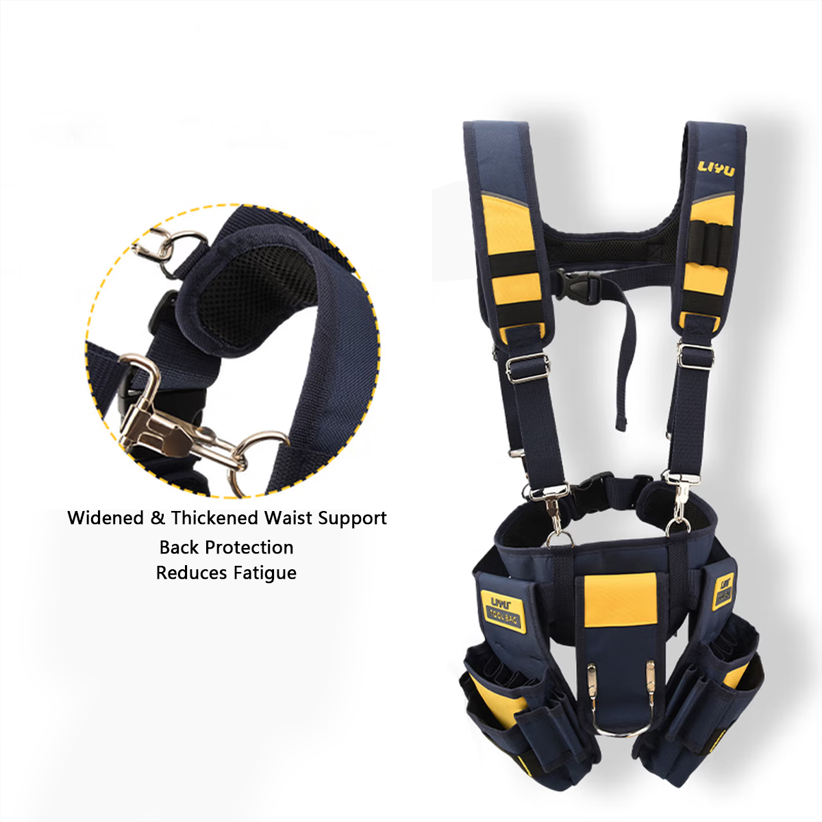 LIYU Tool Belt with Suspenders - Power Tools Band recensione e prezzo