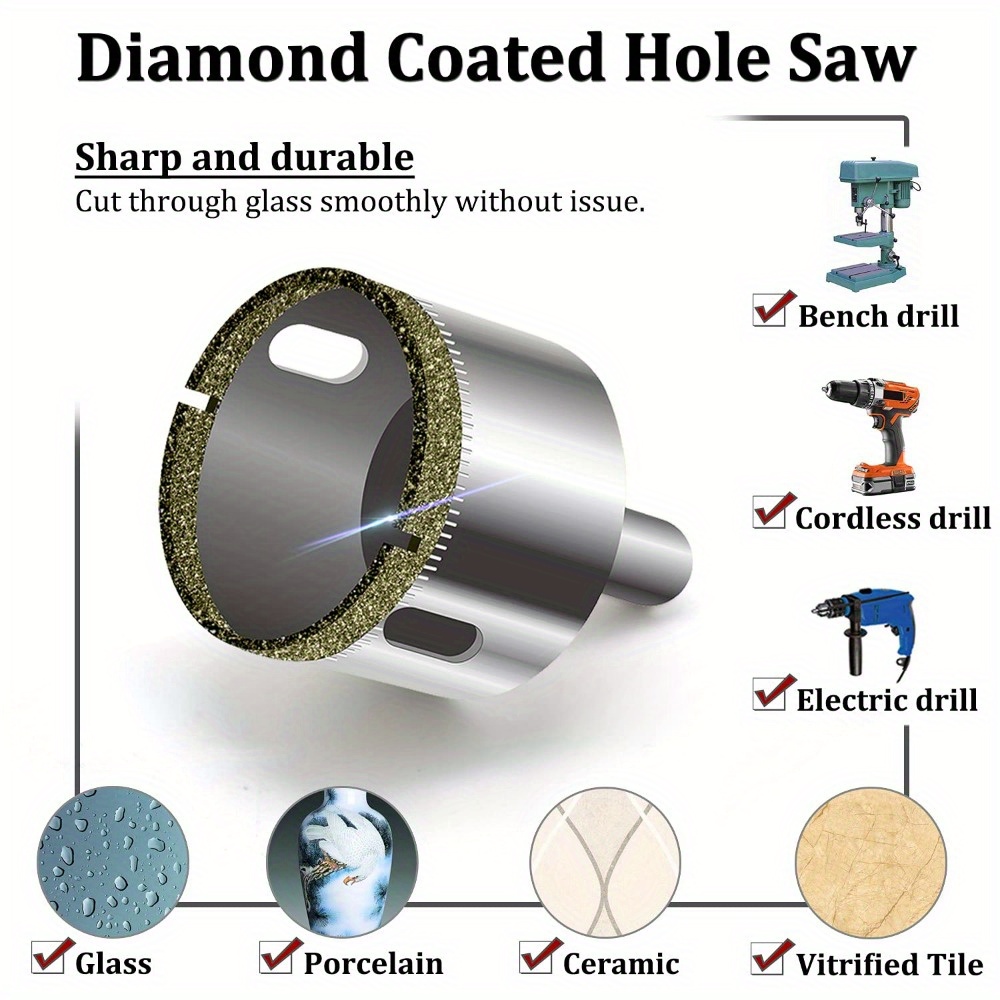 10 Piece Diamond Coated Drill  - Power Tools Set recensione e prezzo