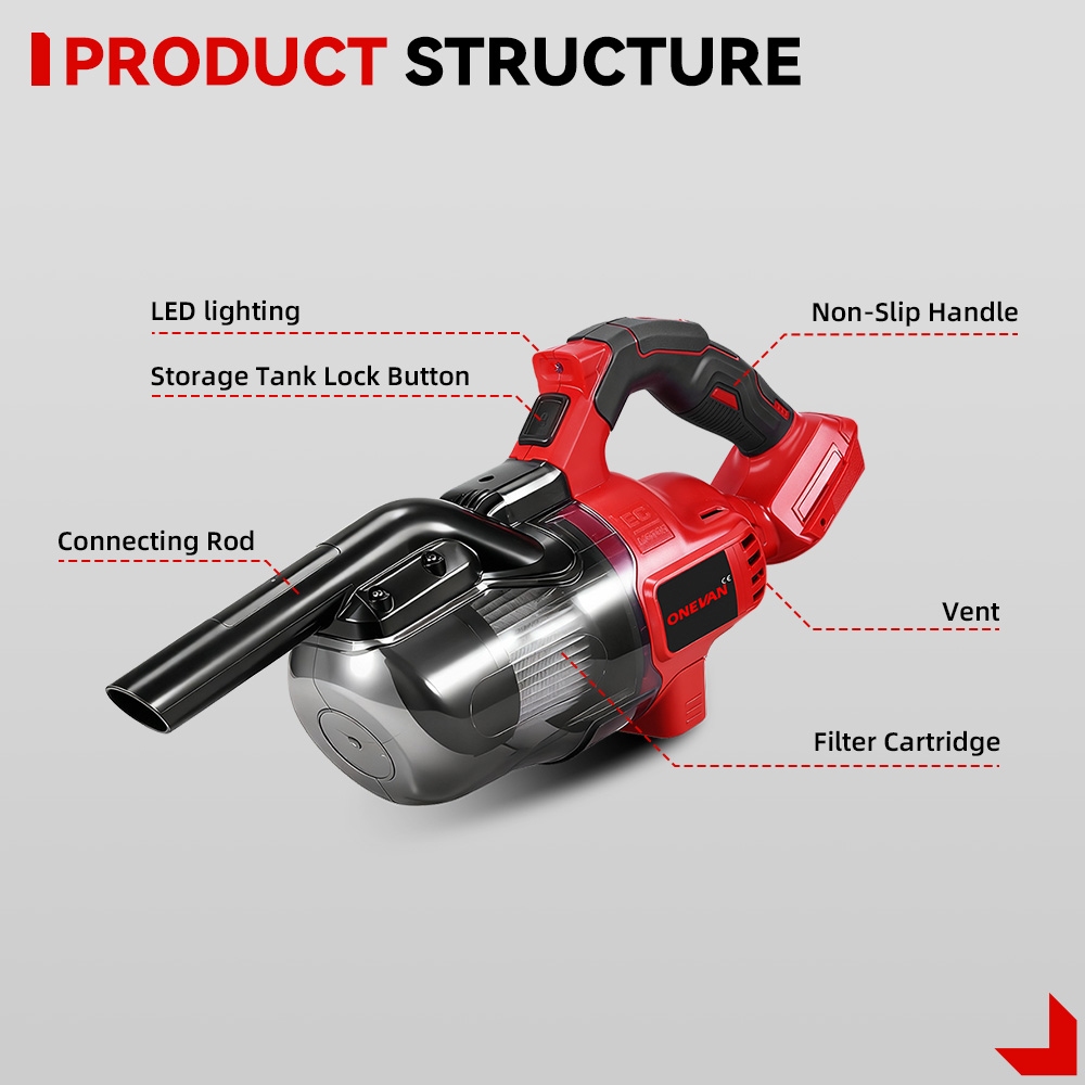 ONEVAN 16000PA Cordless Electr - Power Tools Vacuum recensione e prezzo