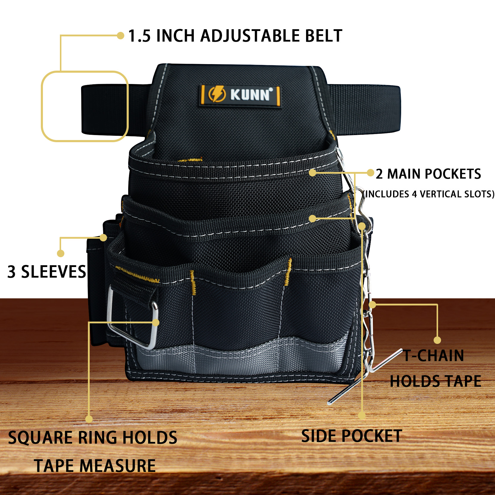 KUNN Electrician Tool Pouch,16 - Power Tools Band recensione e prezzo