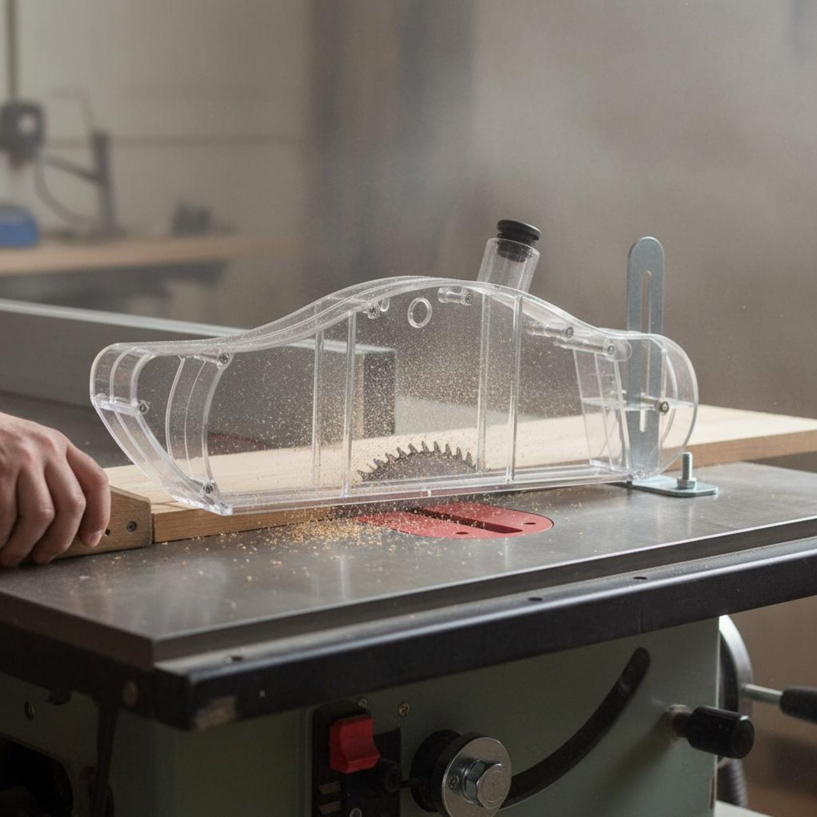 Table Saw Dust Guard Transpare - Power Tools Vacuum recensione e prezzo