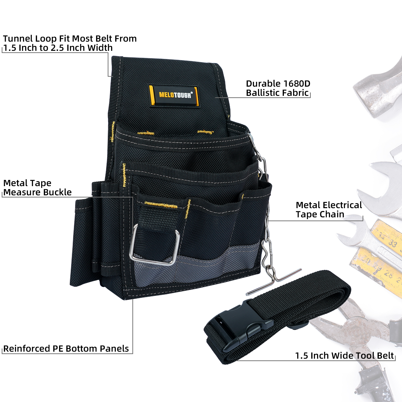MELOTOUGH Electrician Tool Pou - Power Tools Band recensione e prezzo